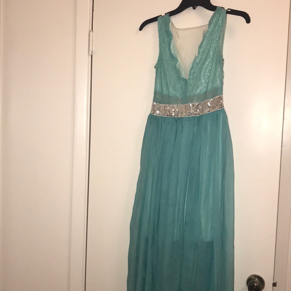 Teal gown